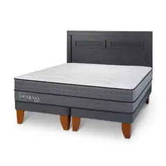 CIC - Cama Europea Vienna Dual King Respaldo Milan