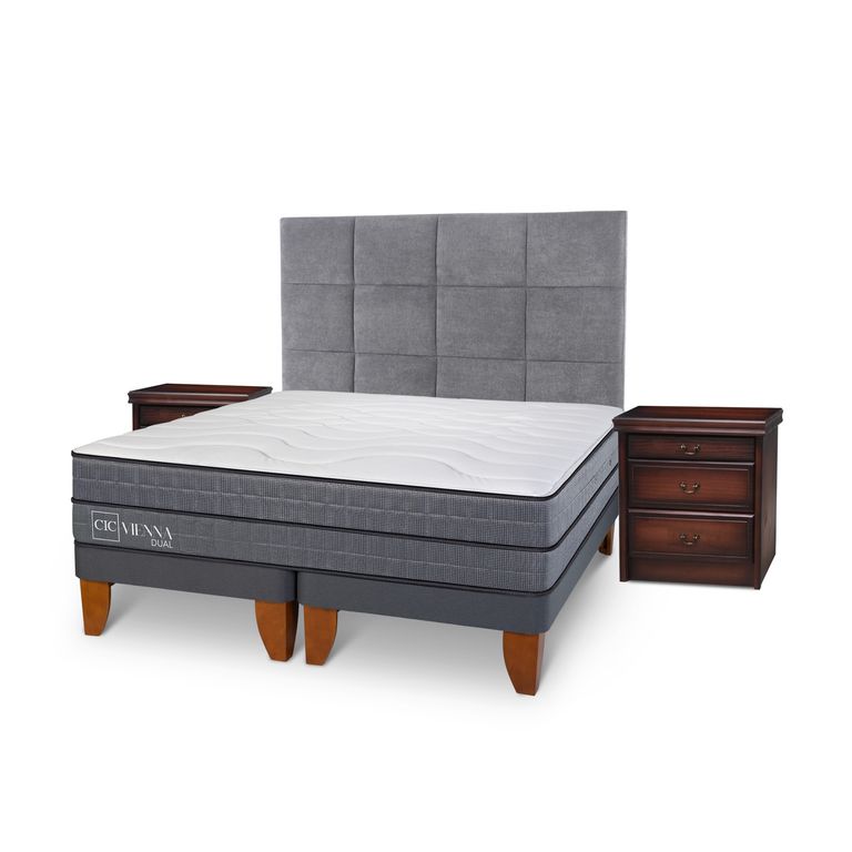 Cama Europea Vienna Dual 2 Plazas Set Tamesis