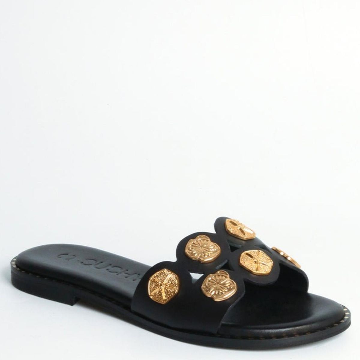 CUCHY - Sandalia Mujer Cuero Negro Cuchy