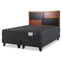 Cama Europea Black 2 Plazas 150X200 Bd + R Colonia