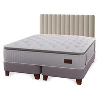 Cama Europea Heritage 2 Plazas Box Bd + Respaldo Tubular