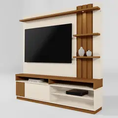 VEKKAHOME - Rack Tv Areta Beige 75"