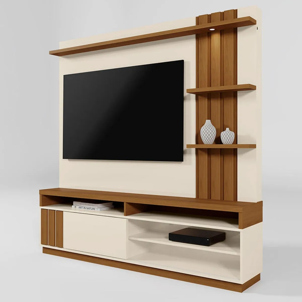 VEKKAHOME - Home Tv Mariana Beige 55" Vekkahome
