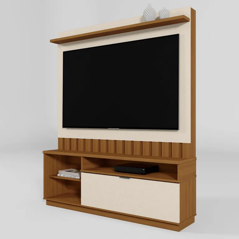 VEKKAHOME Home Tv Diamantina Beige 60"