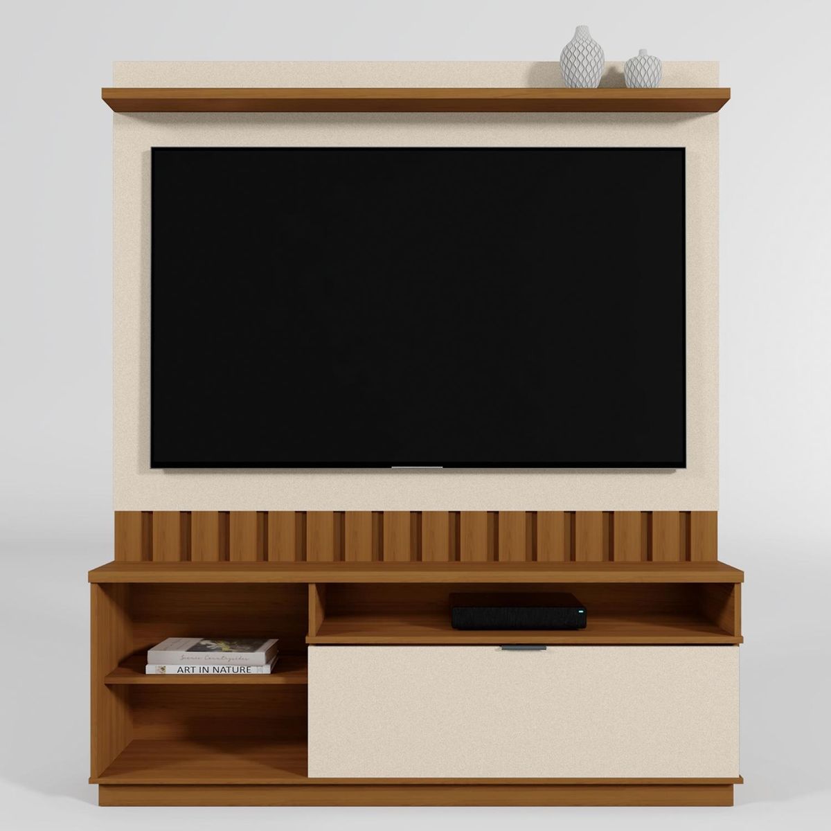 VEKKAHOME - Home Tv Diamantina Beige 60" Vekkahome