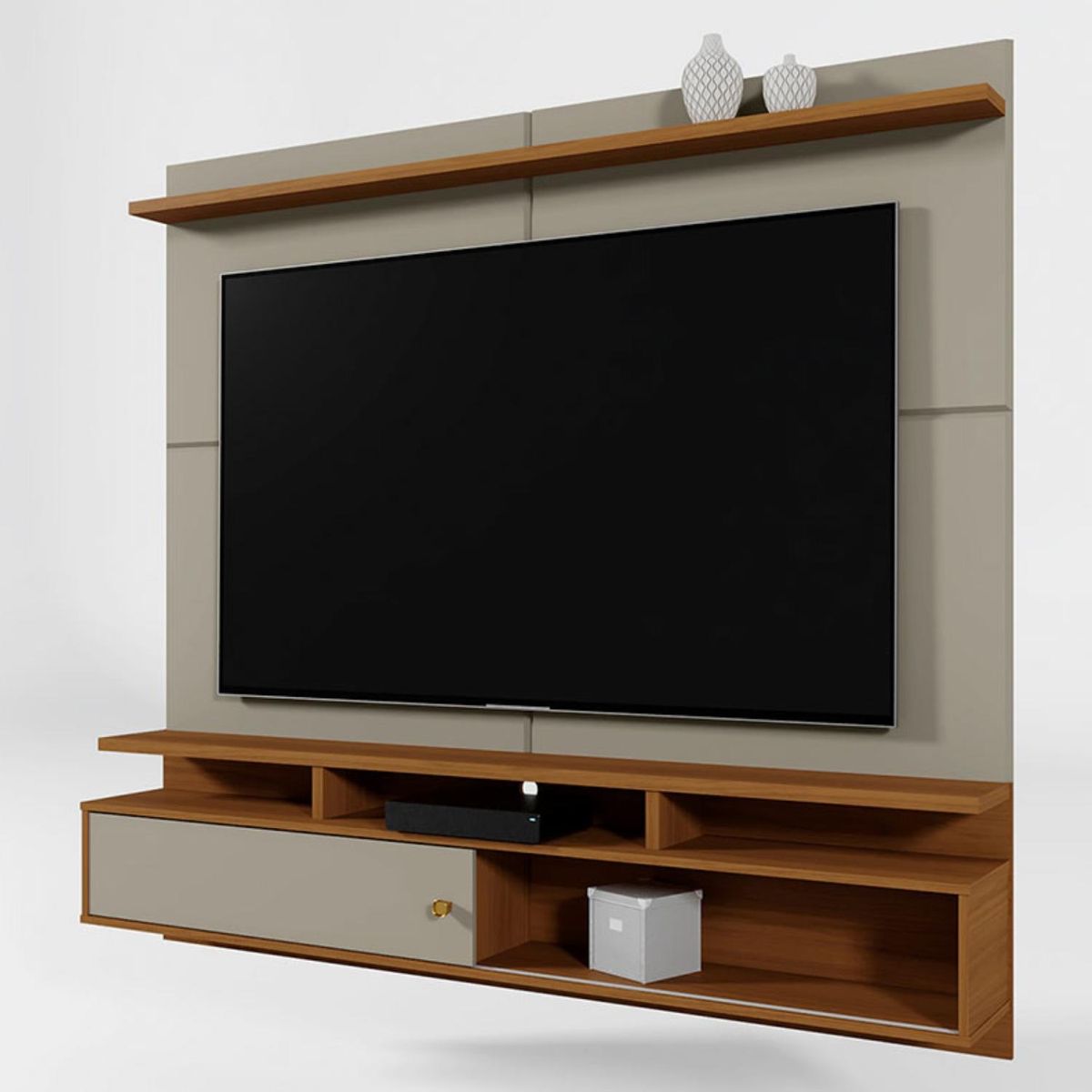 VEKKAHOME - Panel Tv Morretes Gris 70" Vekkahome