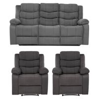 Sofá 3 Cuerpos + 2 Berger Reclinables Laredo