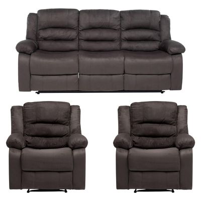 Imagen 1 del producto Sofá 3 Cuerpos + 2 Berger Reclinables Dan