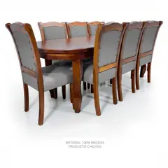 LIVING FACTORY - Juego De Comedor Lisboa 8 Sillas