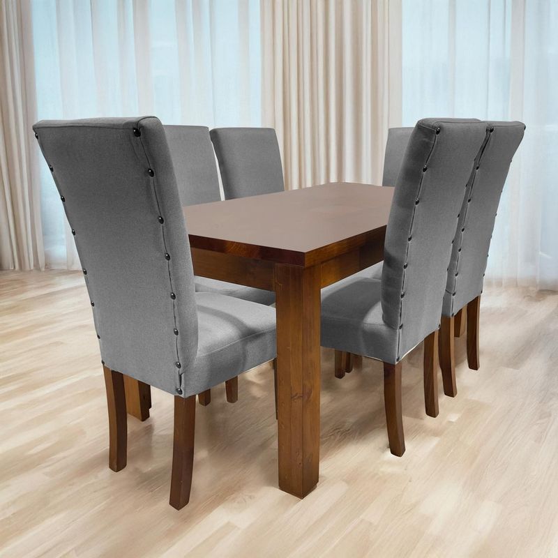 LIVING MARKET - Juego De Comedor Teka 6 Sillas Living Factory