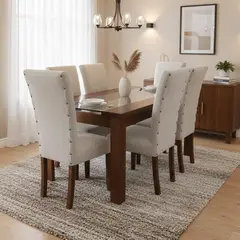 LIVING FACTORY - Juego De Comedor Dalia 6 Sillas
