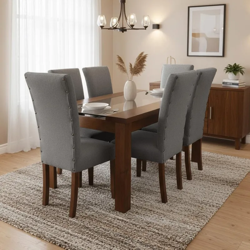 LIVING FACTORY - Juego De Comedor Dalia 6 Sillas Living Factory
