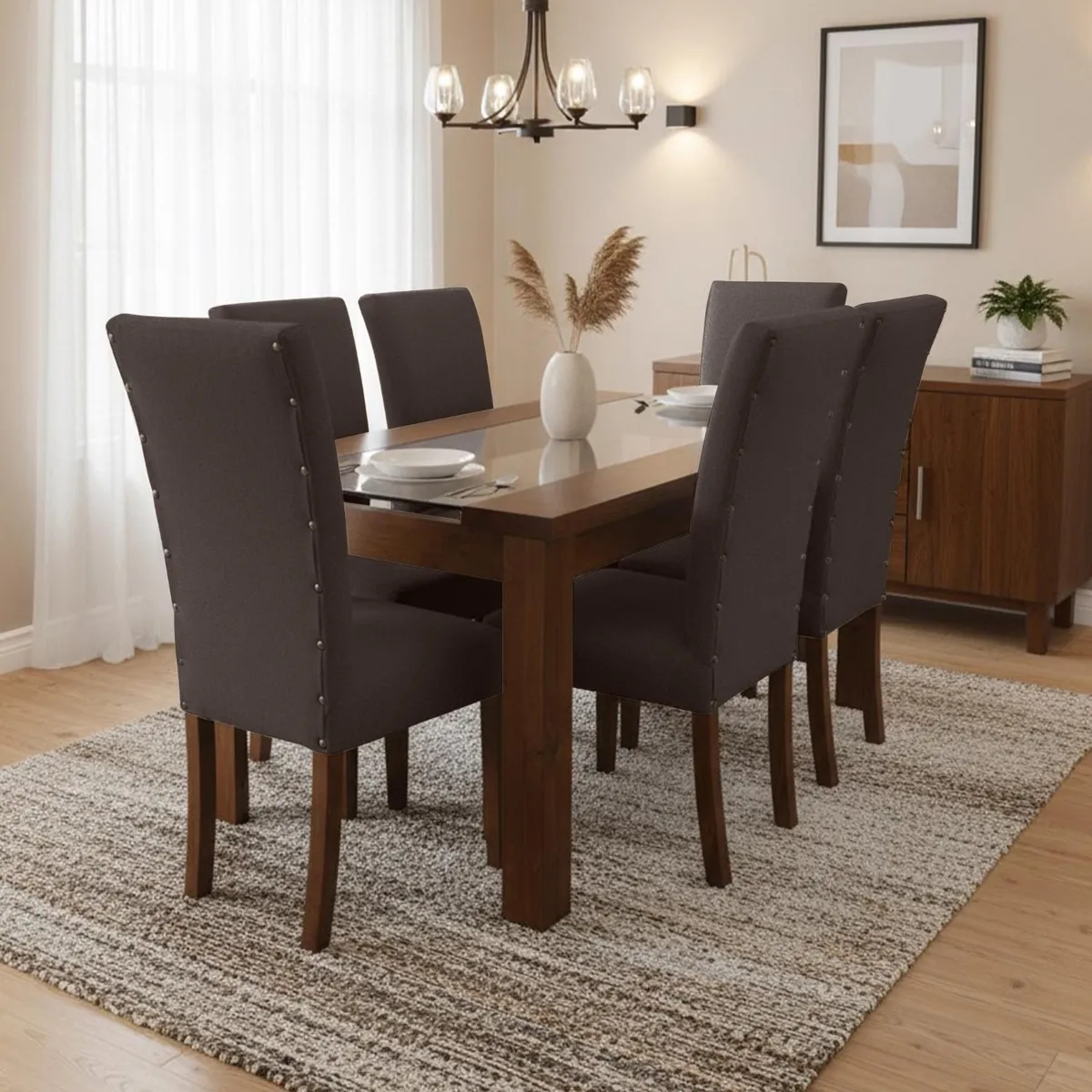 LIVING FACTORY - Juego De Comedor Dalia 6 Sillas Living Factory