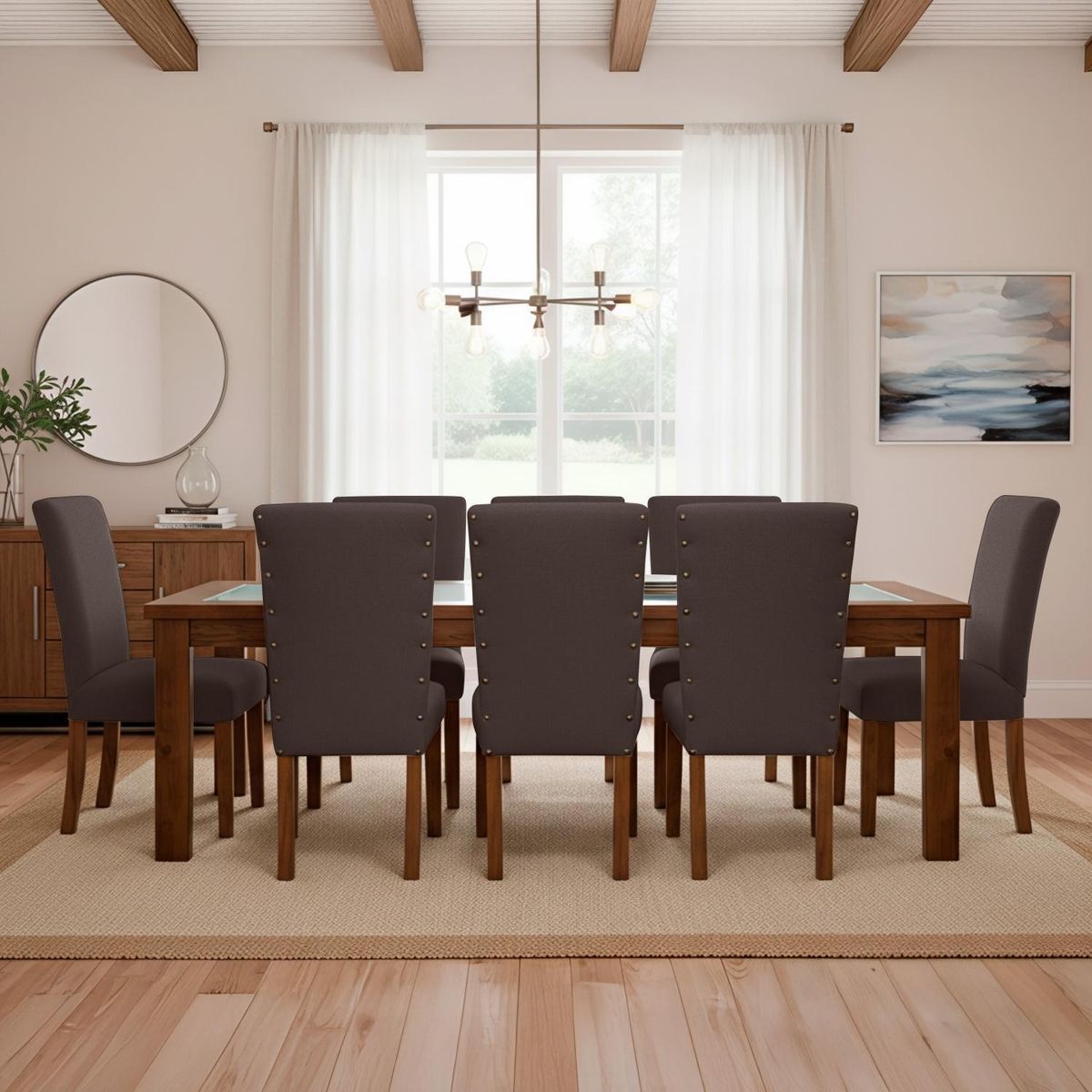 LIVING FACTORY - Juego De Comedor Dalia 8 Sillas Living Factory