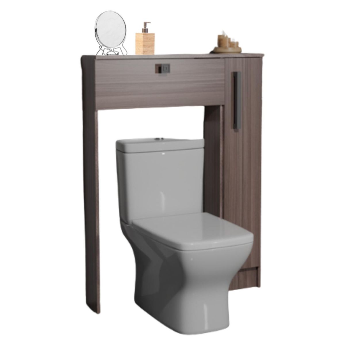 MOBILFRANK - Organizador Baño 2 Puertas WC Café Mobilfrank