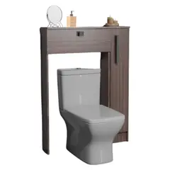 MOBILFRANK - Organizador Baño 2 Puertas WC Café