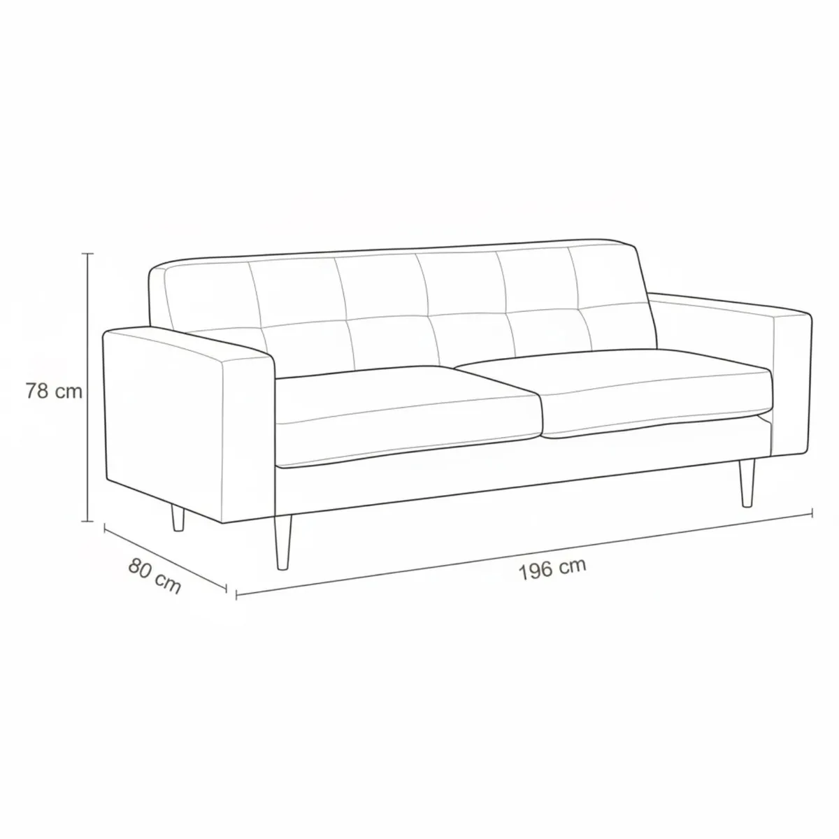 DIVANO - Sofá 3 Cuerpos Acces Divano
