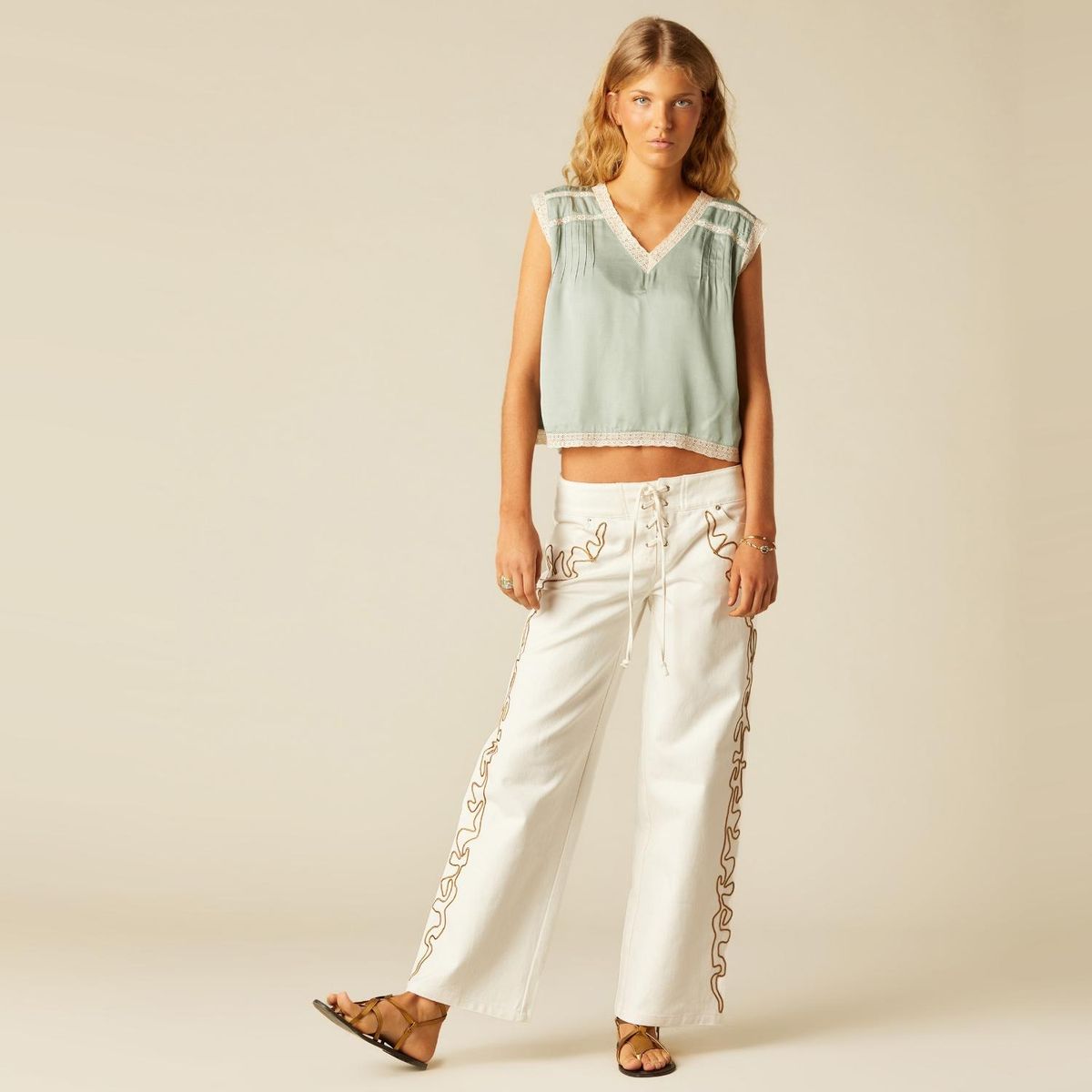 NICOLI - Jeans Straight Mujer Nicoli