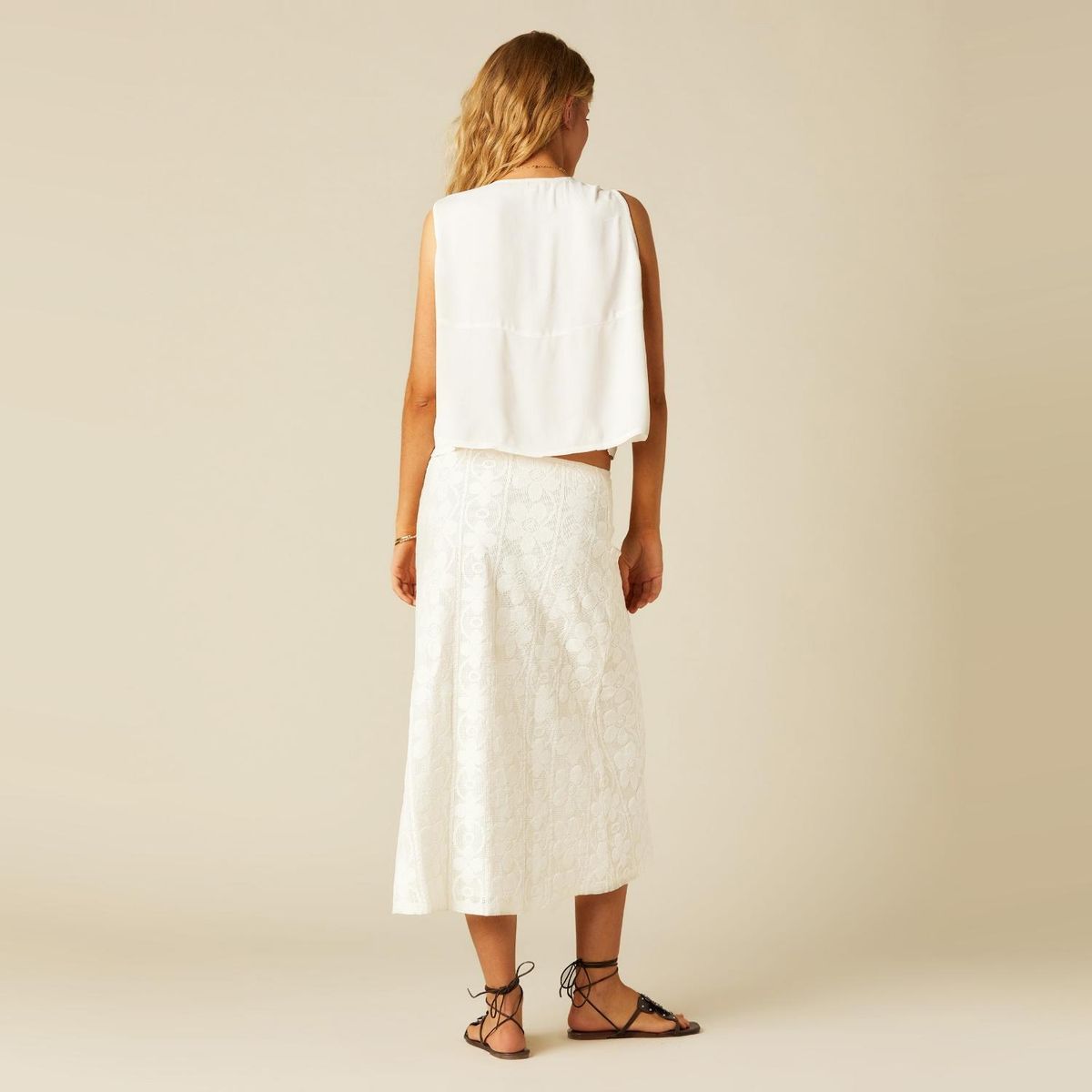 NICOLI - Top Dibujo Crudo Mujer Nicoli