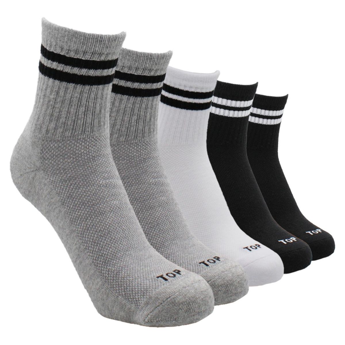 TOP - Pack de 5 Calcetines Deportivos Algodón Hombre Top