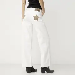 ONE DILEMMA - Jeans Tiro Bajo Estrella Color Mujer