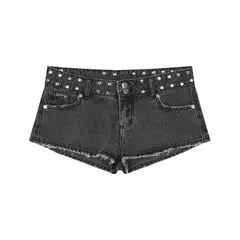 ONE DILEMMA - Short Tiro Bajo Estrella Color Mujer