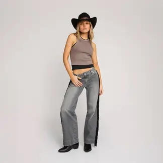 ONE DILEMMA - Jeans Texanos Con Flecos Mujer