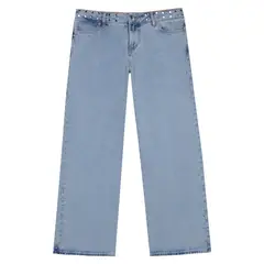 ONE DILEMMA - Jeans Tiro Bajo Estrella Brillante Mujer