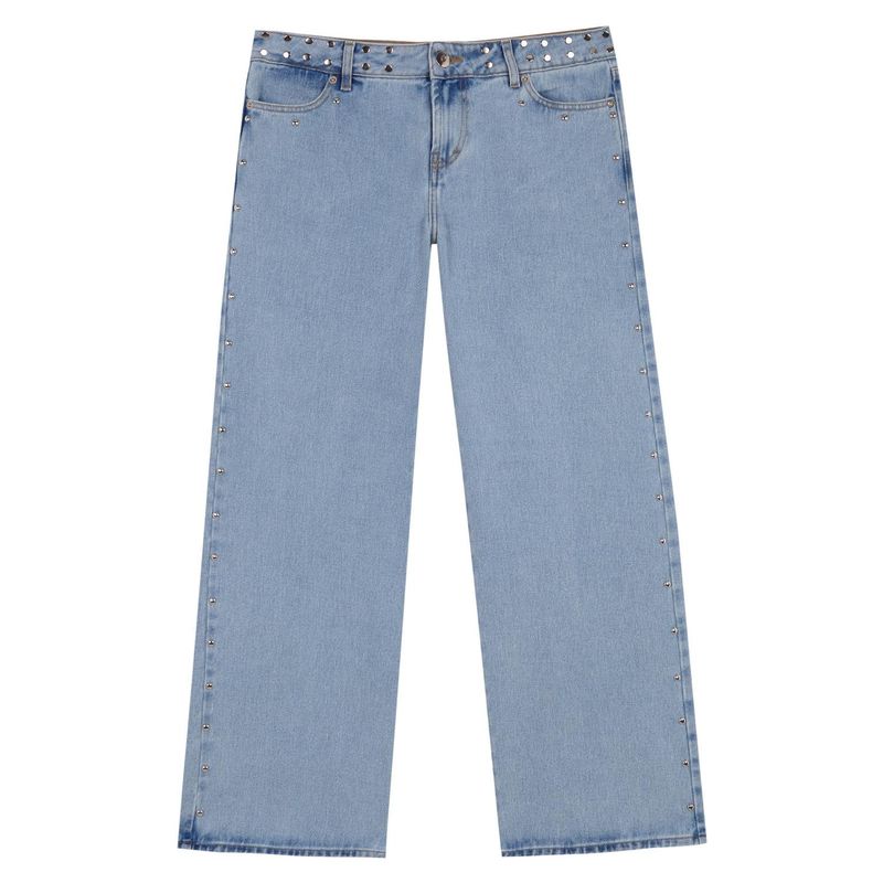ONE DILEMMA - Jeans Tiro Bajo Estrella Brillante Mujer One Dilemma