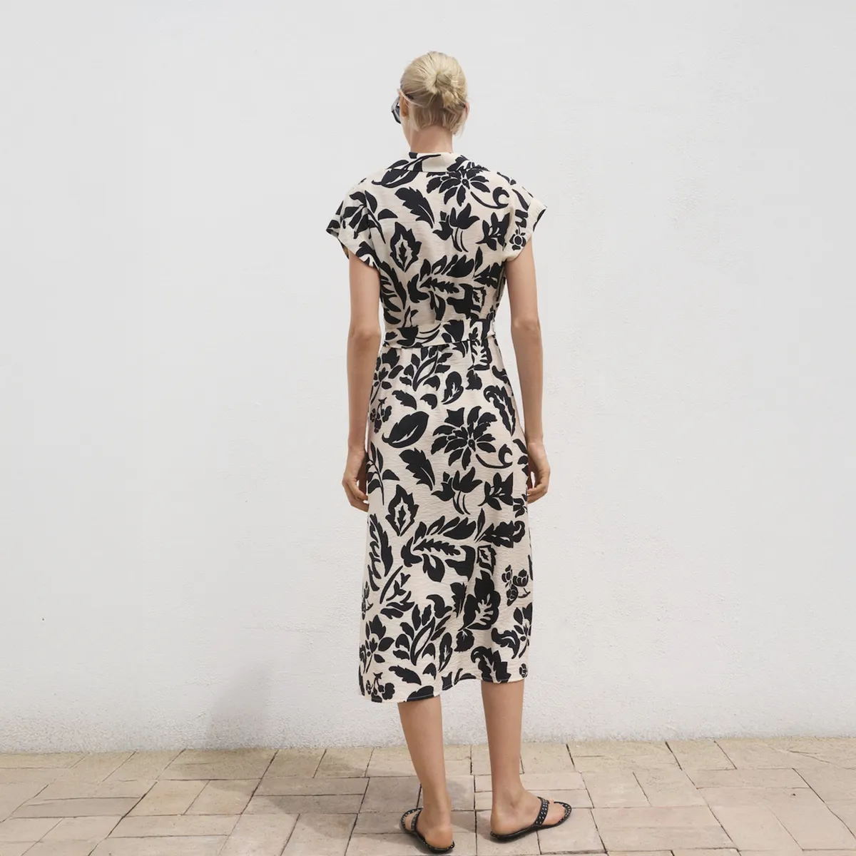 MANGO - Vestido Camisero Estampado Floral Mujer Mango