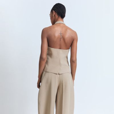 Imagen 2 del producto Blazer Traje Mezcla Lino Mujer