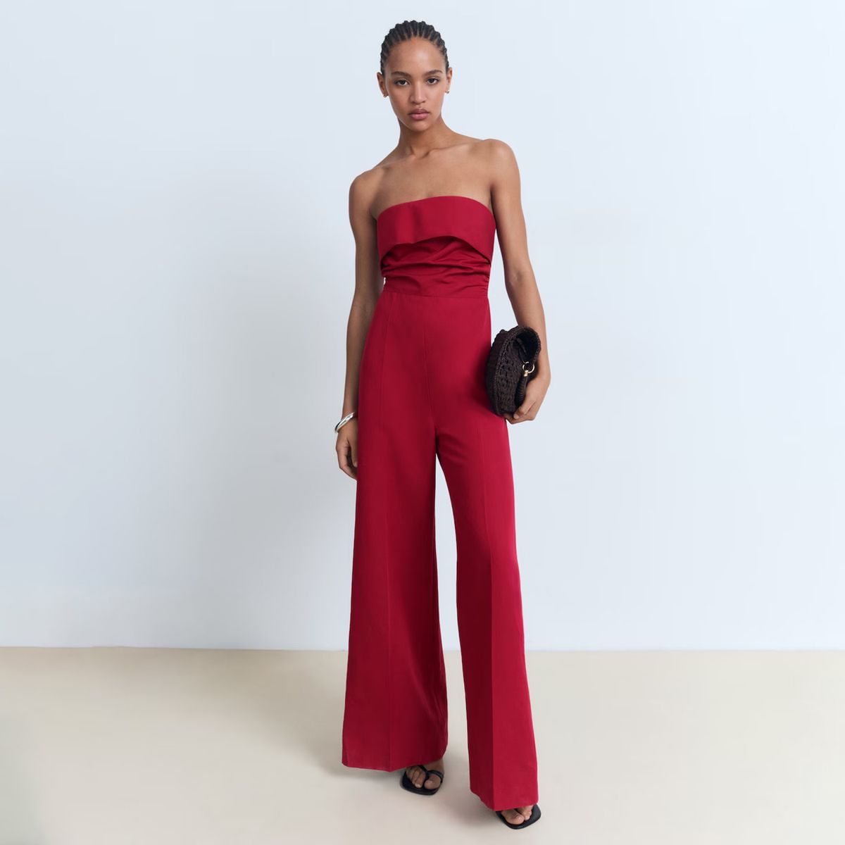 MANGO - Enterito Palabra De Honor Mezcla Lino Mujer Mango