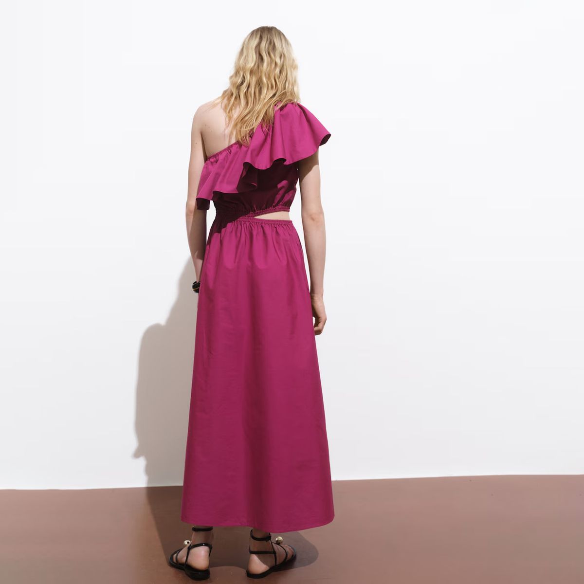 MANGO - Vestido Asimétrico Cut Out Mujer Mango