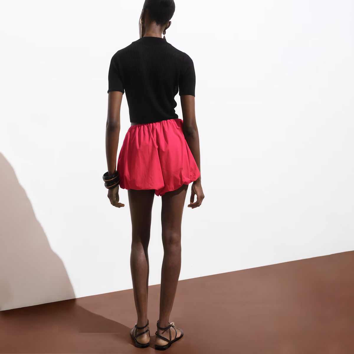 MANGO - Mini Short Globo Mujer Mango