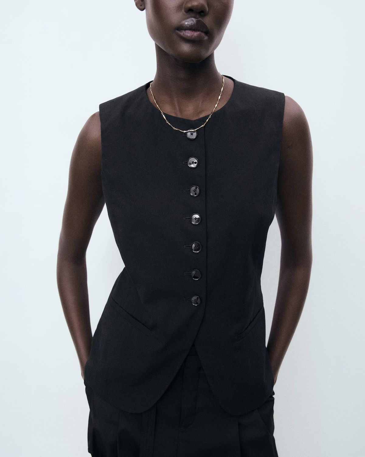 MANGO Chaqueta Traje Botones Mujer Mango