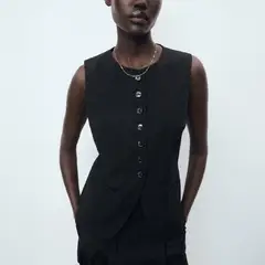 MANGO - Chaqueta Traje Botones Mujer