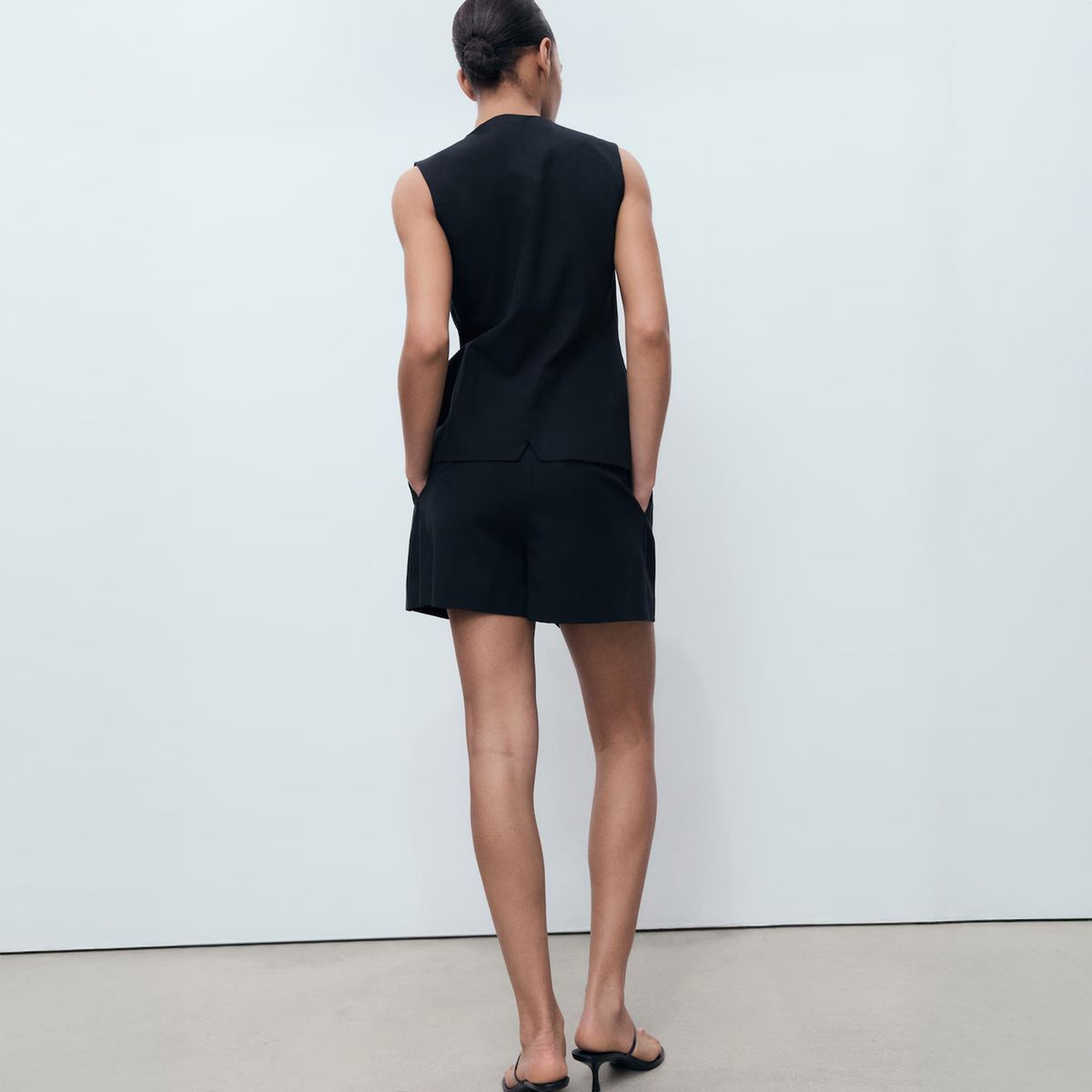 MANGO - Shorts Traje Pinzas Mujer Mango