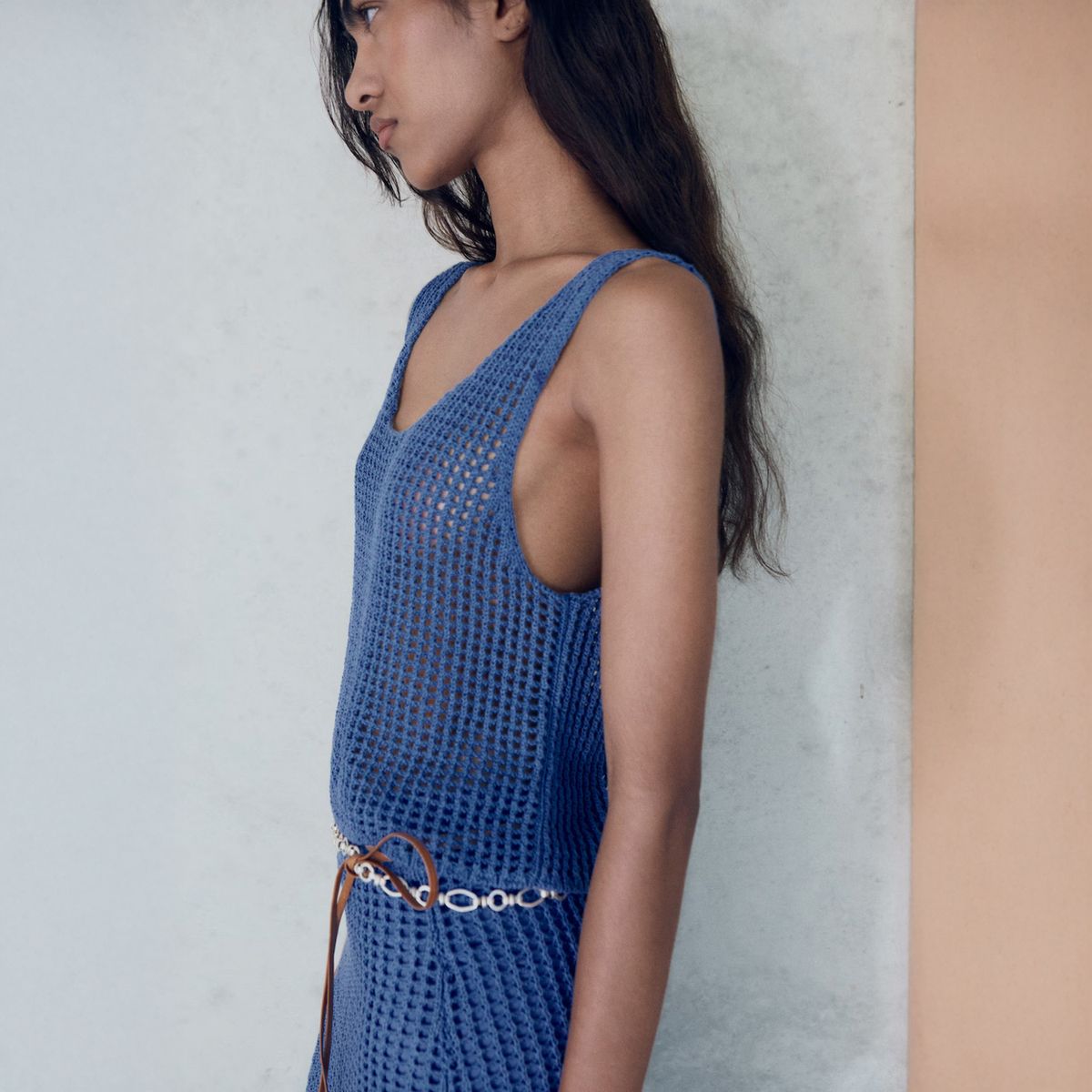 MANGO - Top Punto Crop Mujer Mango