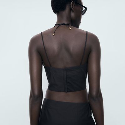 Imagen 2 del producto Polera Crop Bordado Mujer