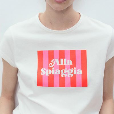 Imagen 1 del producto Polera Algodón Estampada Mujer