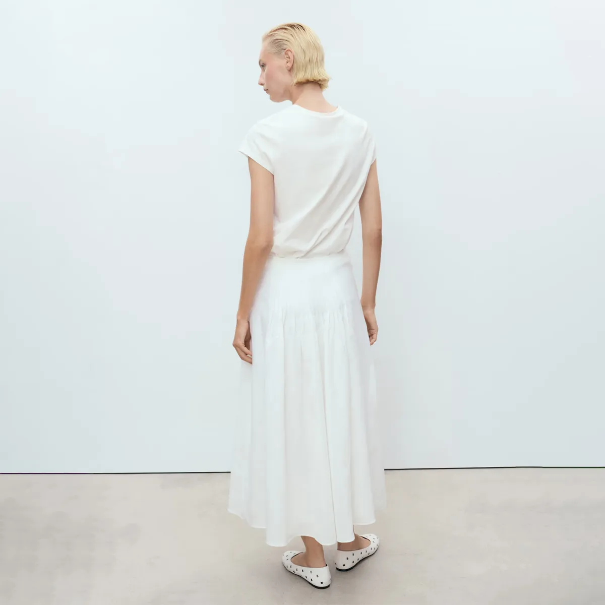 MANGO - Polera Algodón Estampada Mujer Mango