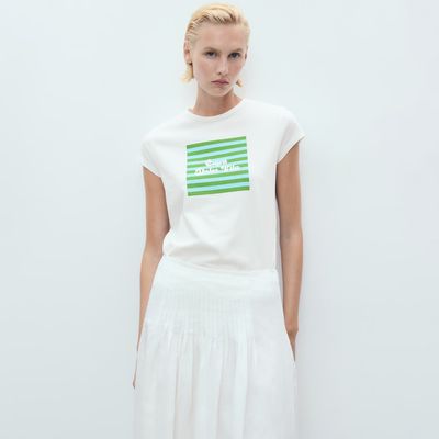 Imagen 1 del producto Polera Algodón Estampada Mujer