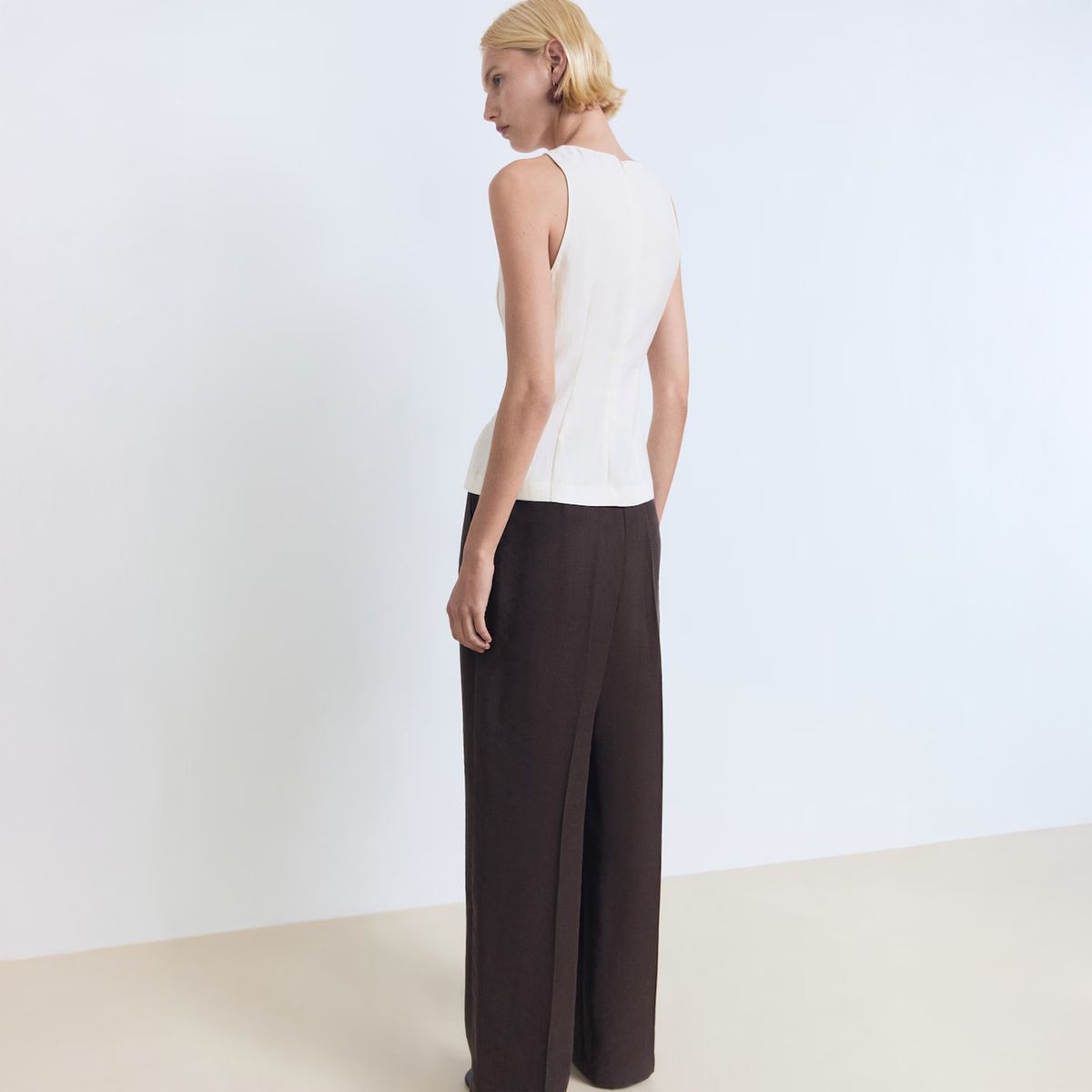 MANGO - Blusa Halter Entallada Mujer Mango