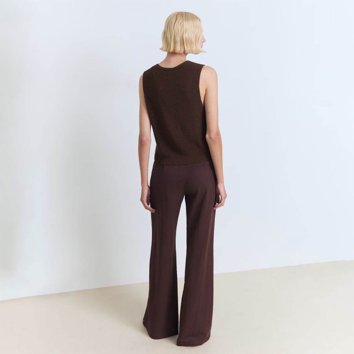 MANGO - Vest Punto Calado Mujer Mango