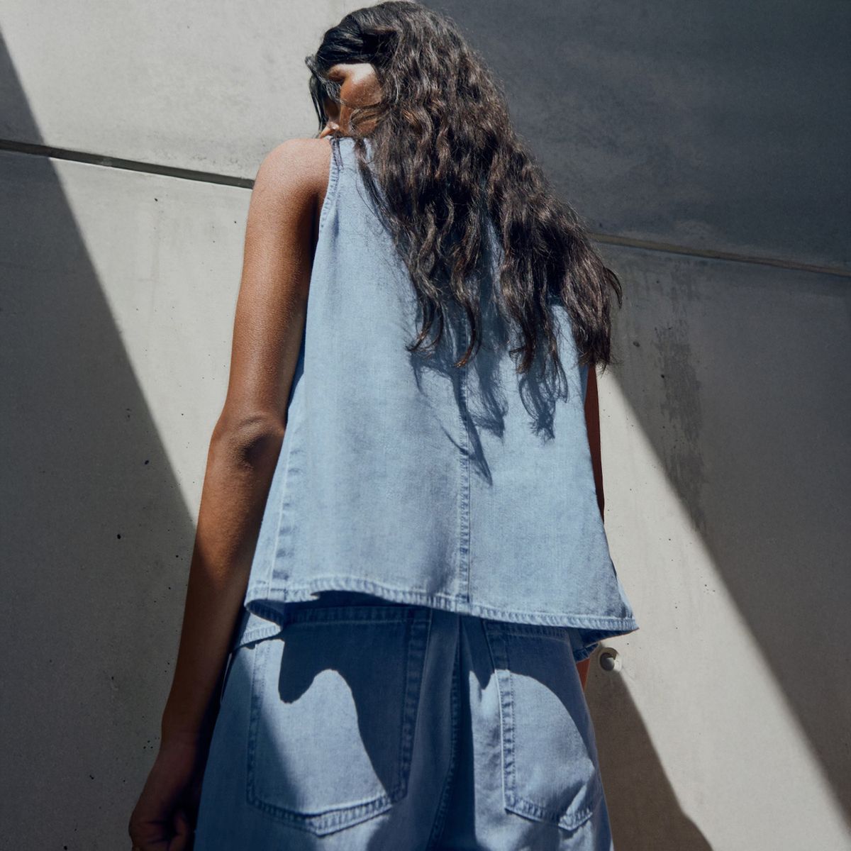 MANGO - Vest Vaquero Botones Mujer Mango