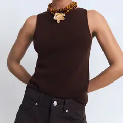 MANGO - Top Punto Fino Mujer