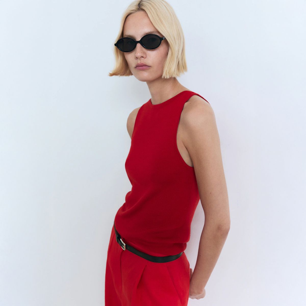 MANGO - Polera Punto Fino Mujer Mango