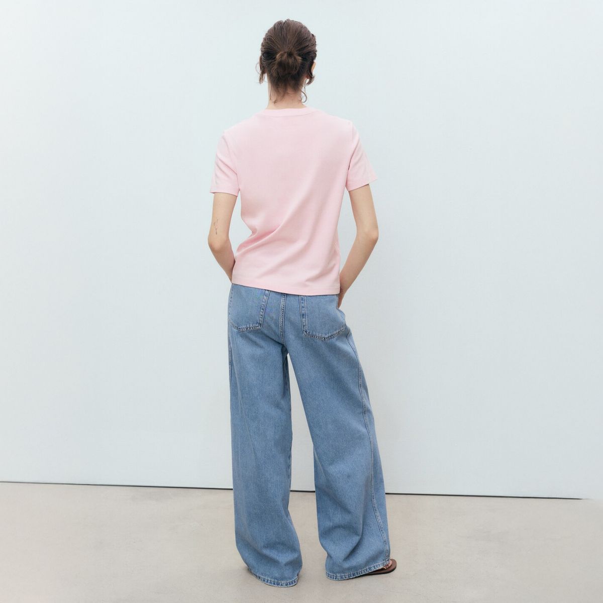 MANGO - Polera Algodón Manga Corta Mujer Mango