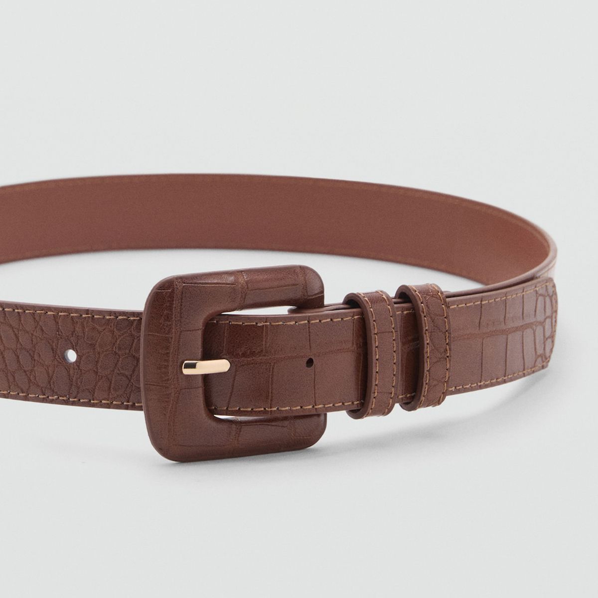 MANGO - Cinturón Efecto Coco Mujer Mango