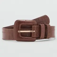 MANGO - Cinturón Efecto Coco Mujer